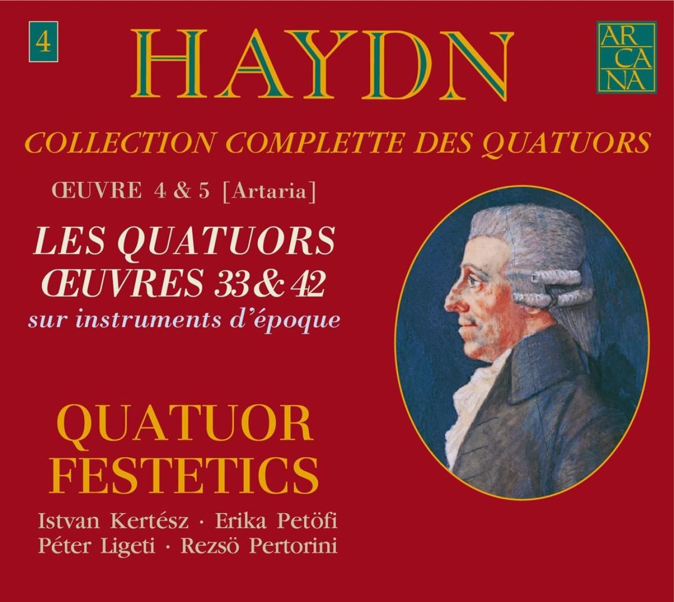 Afbeelding van Quatuor Festetics - Haydn: Les Quatuors Œuvres 33 & 42