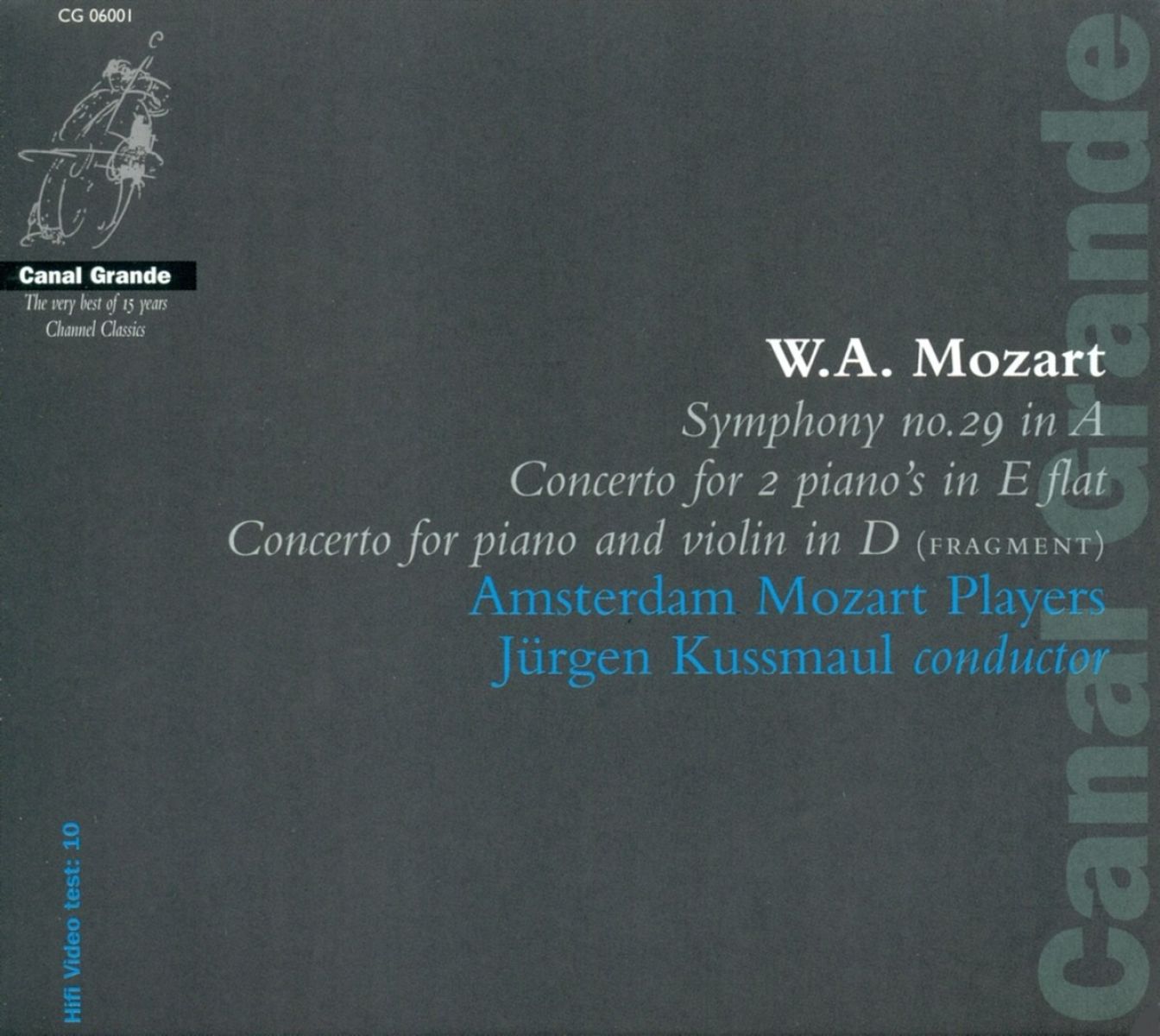 Afbeelding van Amsterdam Mozart Players, Jürgen Kussmaul - Mozart: Symphony No. 29 Concerto Kv 365