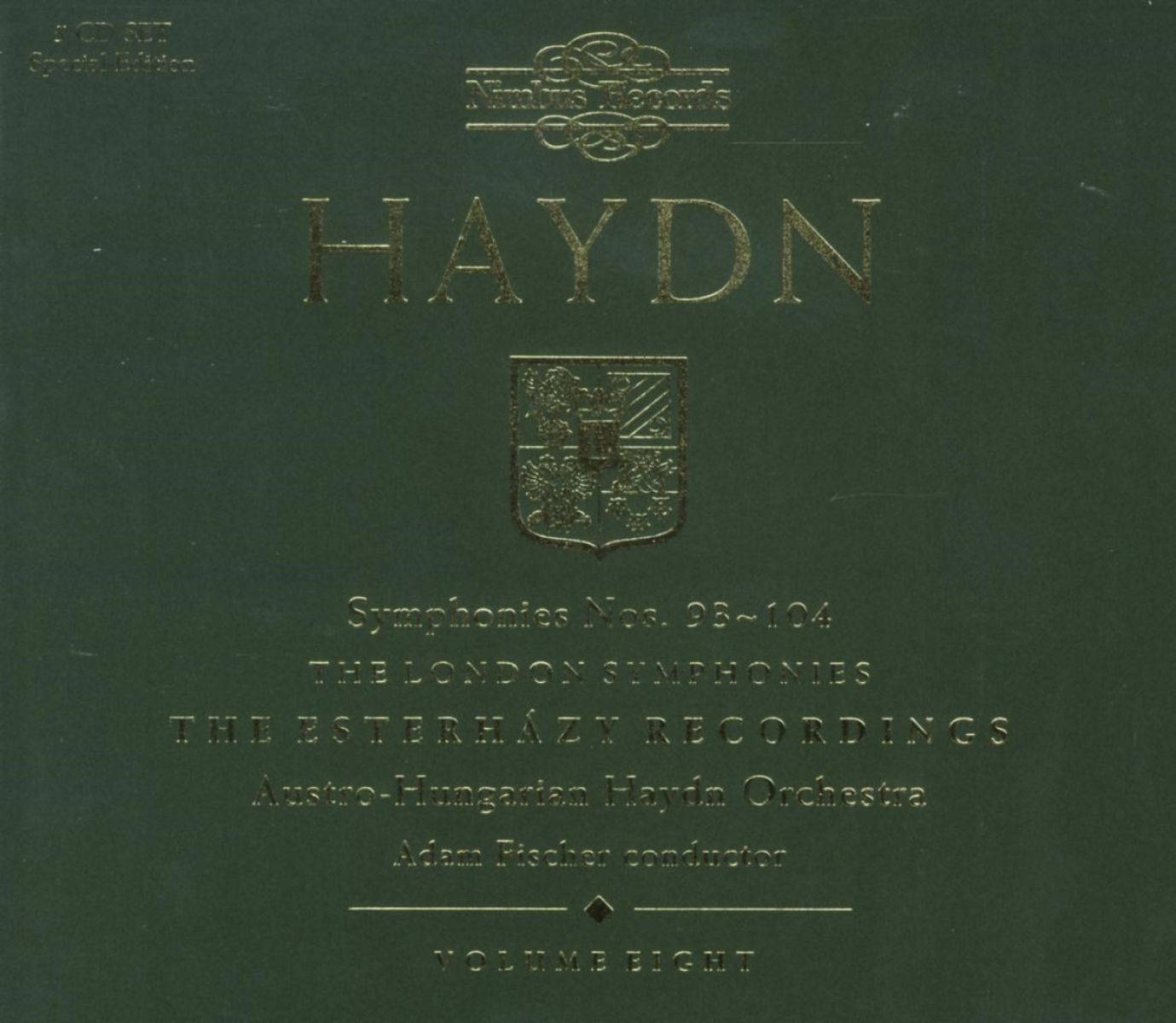 Afbeelding van Austro-Hungarian Haydn Orchestra, Ádám Fischer - Haydn: Symphonies Nos. 93-104 - The London Symphonies - The Esterházy Recordings - Volume Eight