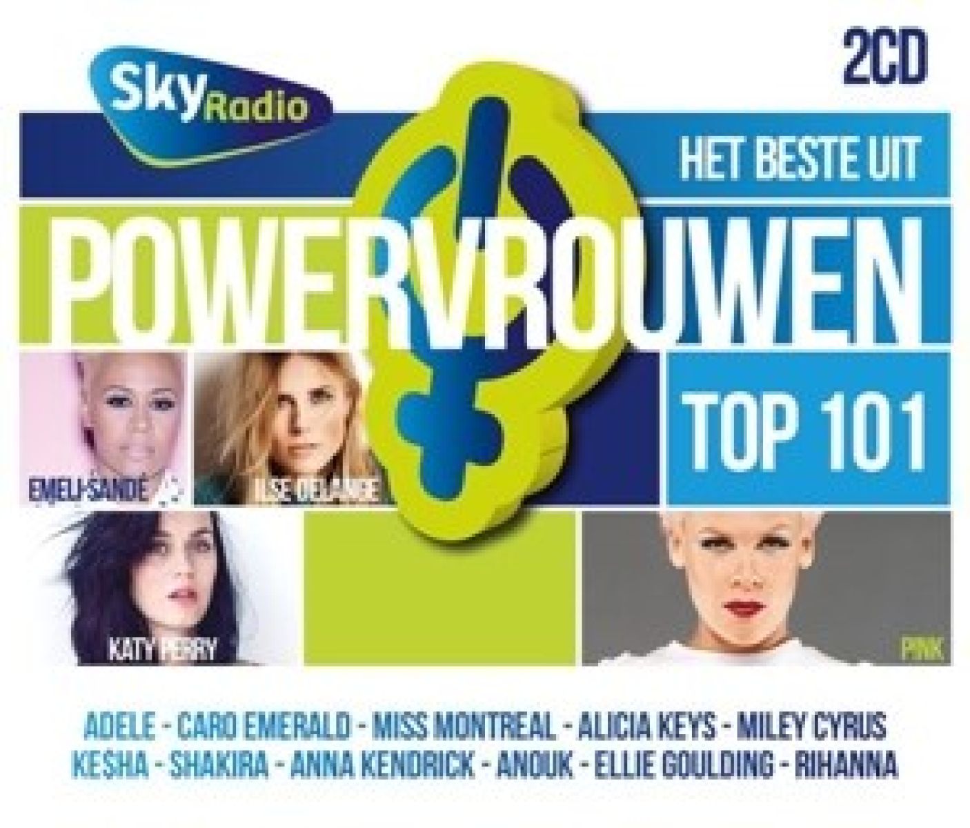 Afbeelding van Various Artists - Powervrouwen Top 101 (2014)