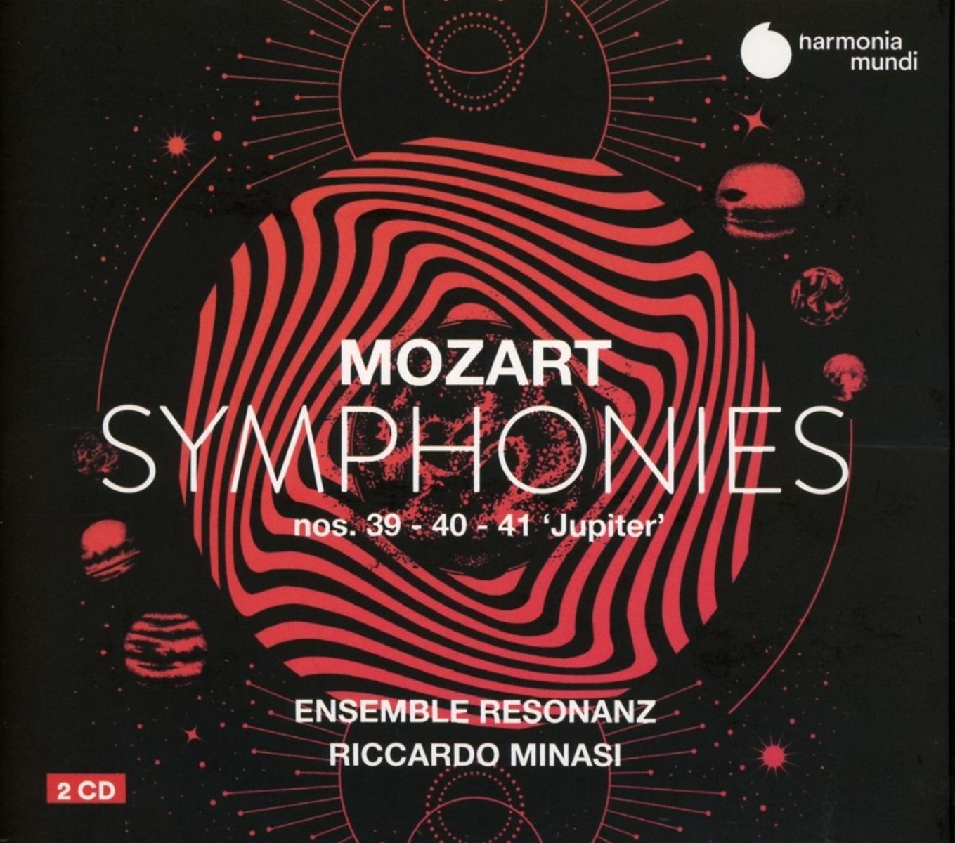 Afbeelding van Ensemble Resonanz, Riccardo Minasi - Mozart: Symphonies Nos. 39 40 & 41