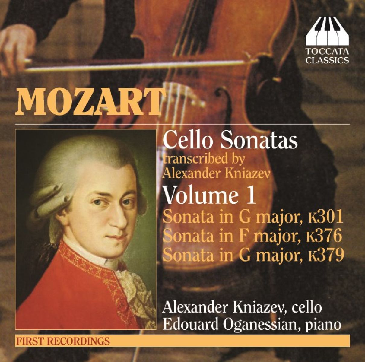 Afbeelding van Alexander Kniazev & Edouard Oganessian - Mozart: Cello Sonatas, Volume One