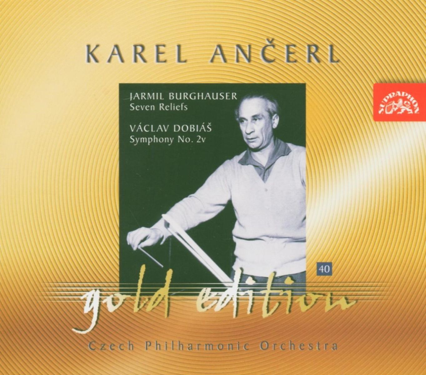 Afbeelding van Czech Philharmonic Orchestra, Karel Ančerl - Ancerl Gold Edition 40. Burghauser: Seven Reliefs - Dobiáš: Symphony No.2