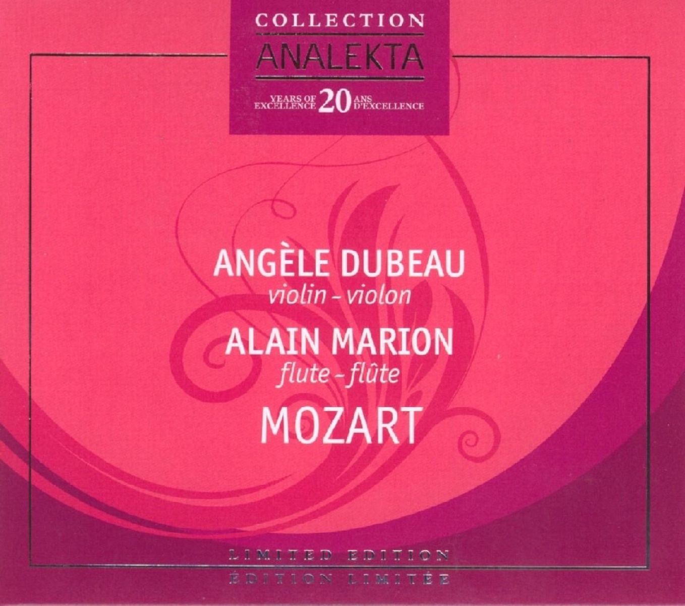 Afbeelding van Angèle Dubeau & Alain Marion - Mozart: Die Zauberflöte | Die Entführung aus dem Serail