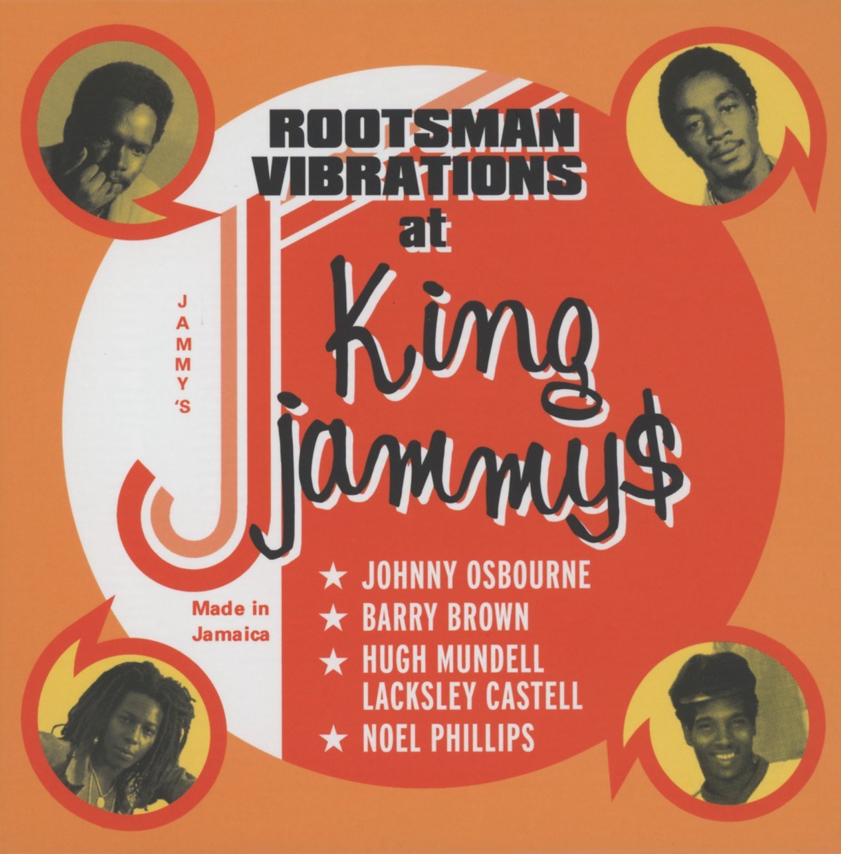 Afbeelding van Johnny Osbourne, Barry Brown, Hugh Mundell, Lacksley Castell, Noel Phillips - Rootsman Vibrations At King Jammys