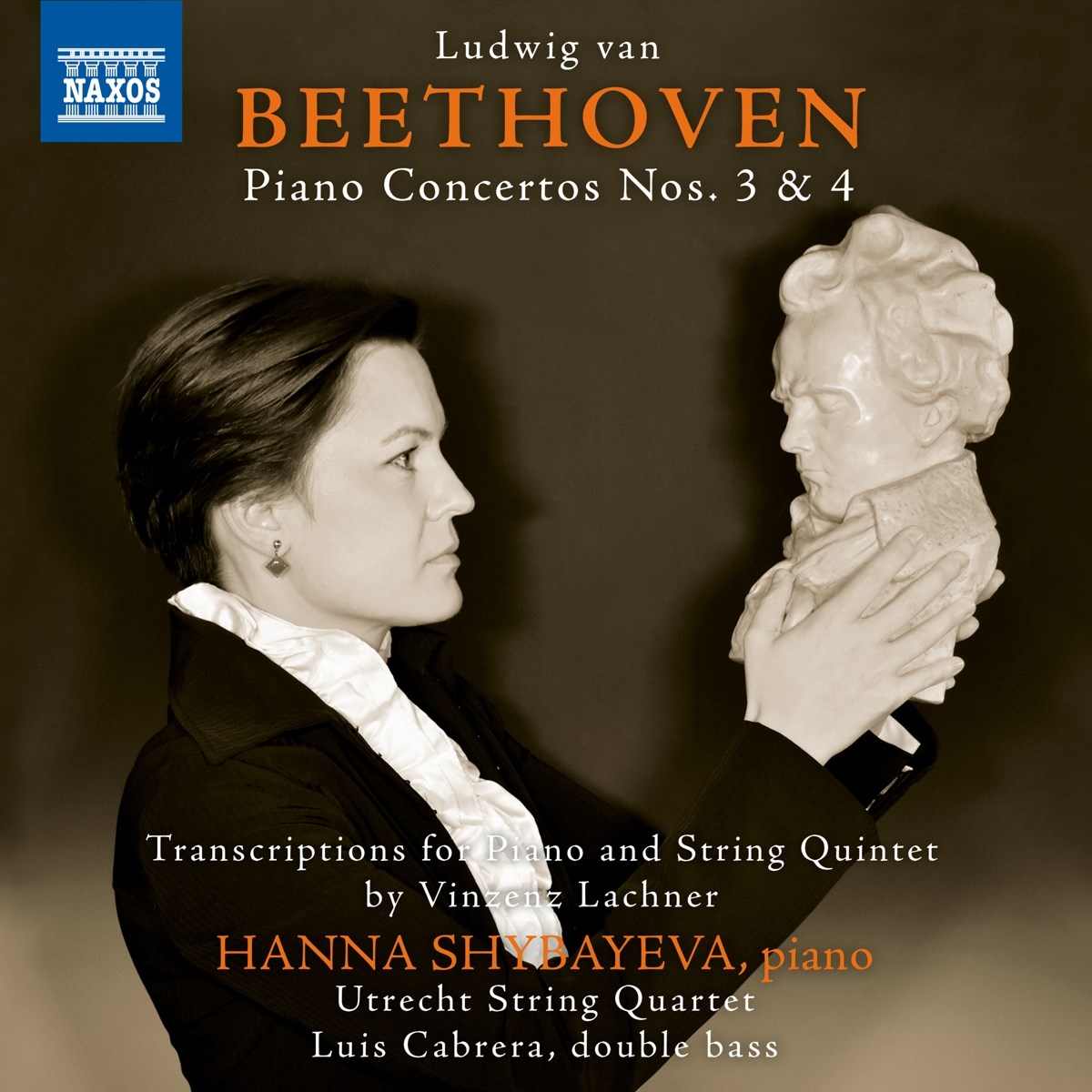 Afbeelding van Hanna Shybayeva, Utrecht String Quartet, Luis Cabrera - Beethoven: Piano Concertos Nos. 3 & 4 (Arr For Piano And String Quartet)