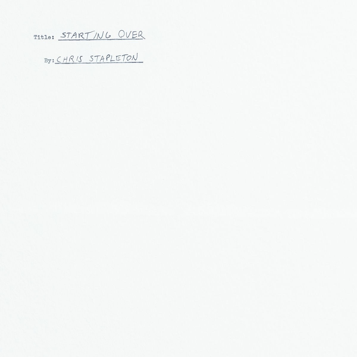 Afbeelding van Chris Stapleton - Starting Over