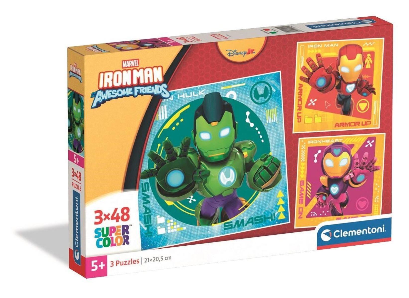 Afbeelding van Iron Man And His Awesome Friends (3 x 48 stukjes)