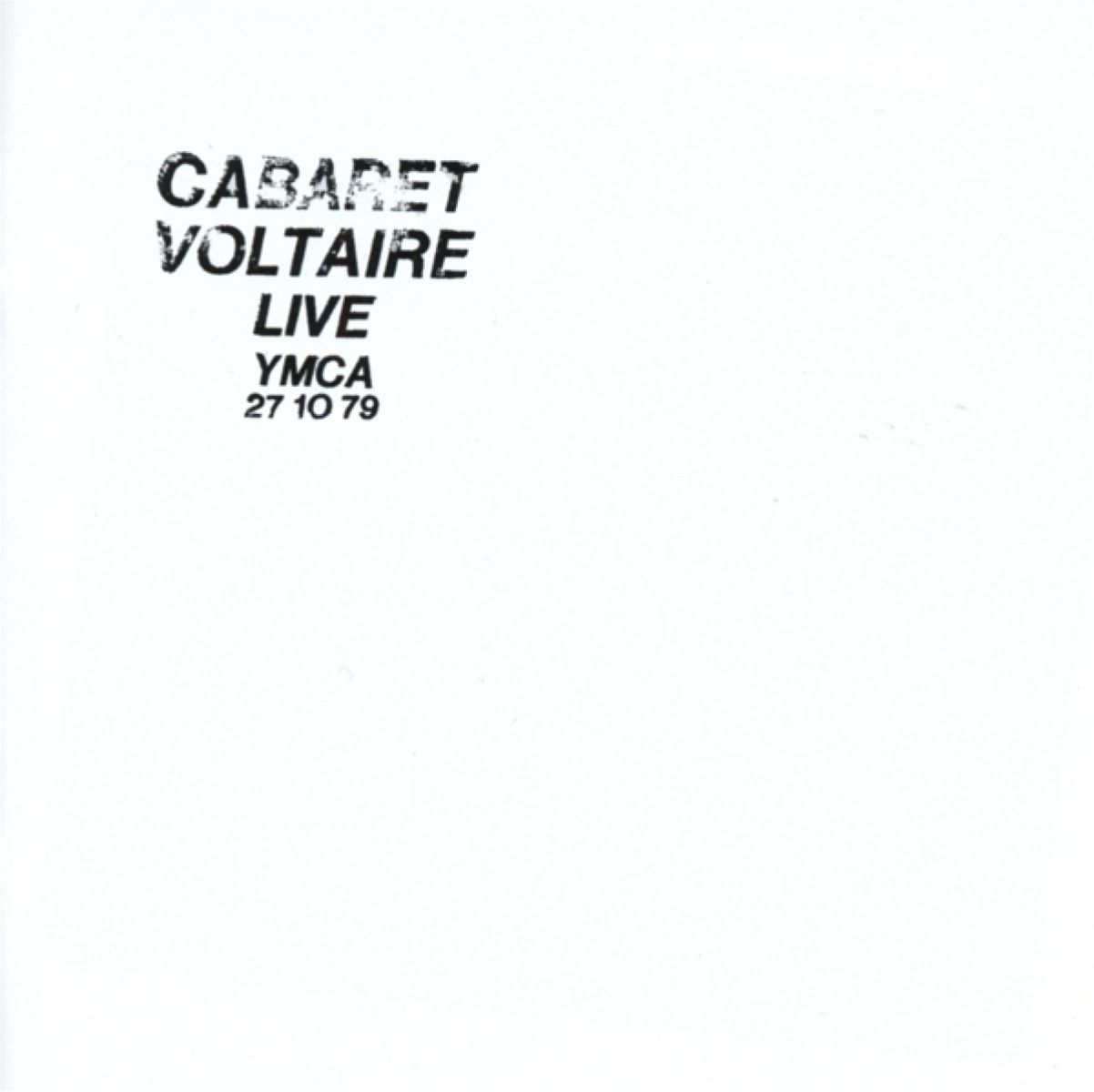 Afbeelding van Cabaret Voltaire - Live At The Y.M.C.A. 27.10.79
