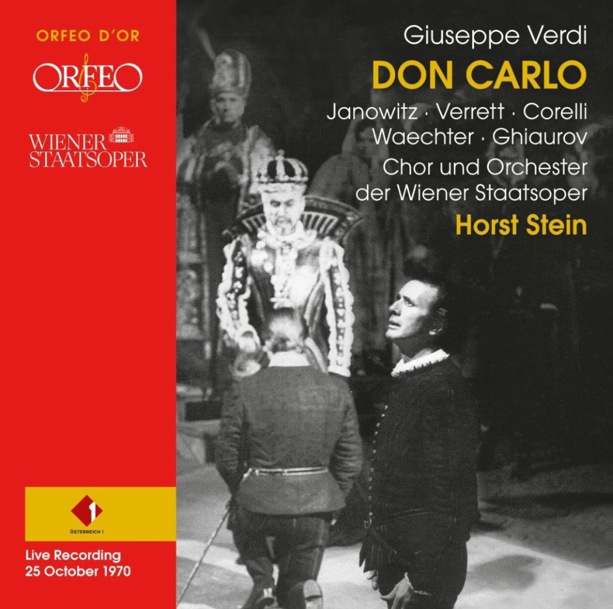 Afbeelding van Gundula Janowitz, Shirley Verrett, Franco Corelli - Verdi: Don Carlo - Live Recording From 1970