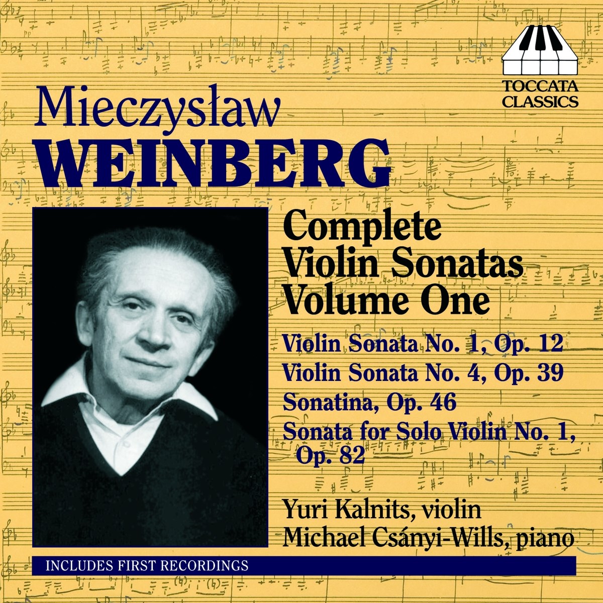 Afbeelding van Yuri Kalnits & Michael Csányi-Wills - Weinberg: Complete Violin Sonatas Volume One