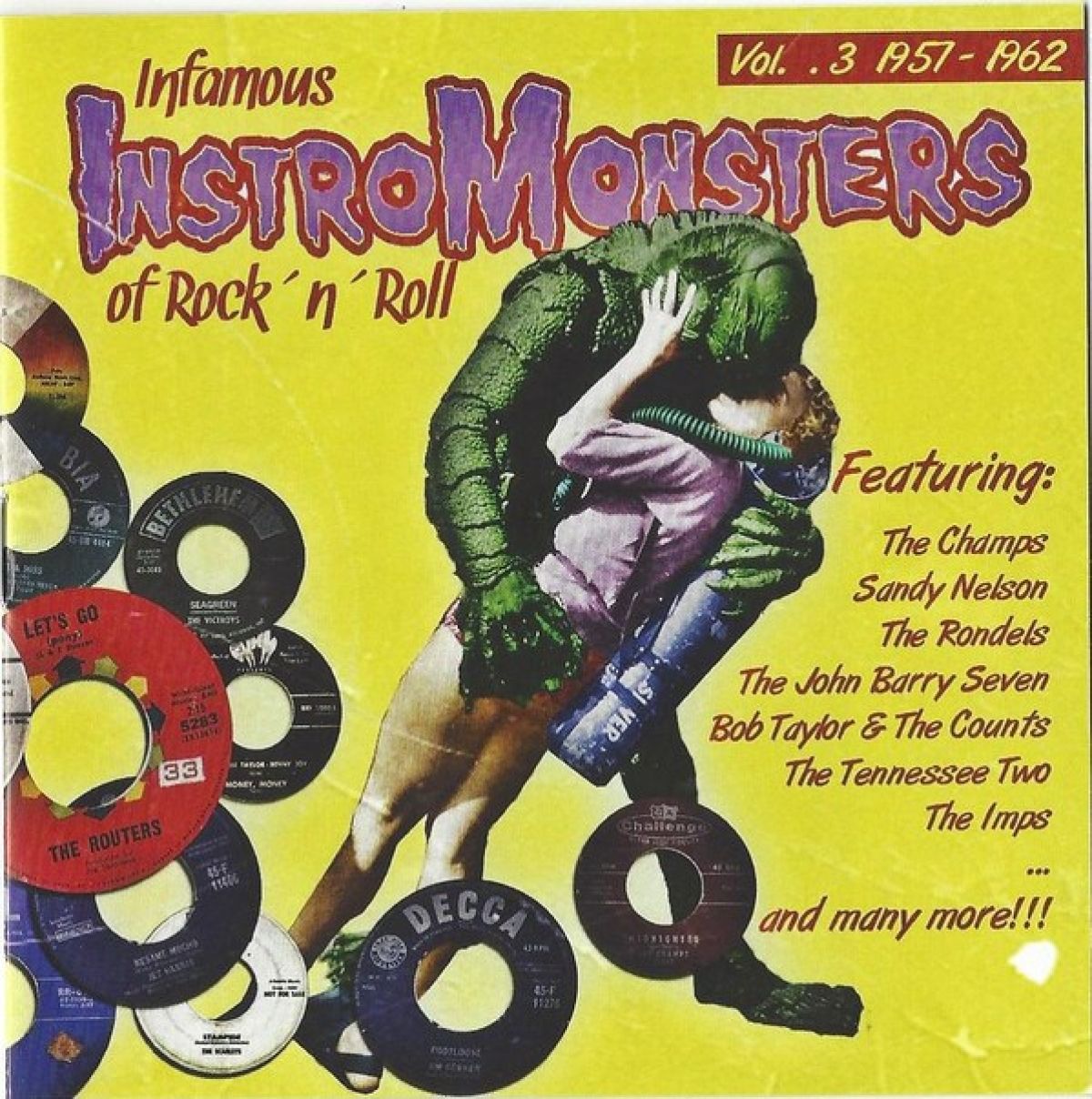 Afbeelding van Various Artists - Infamous InstroMonsters Of Rock’ N ’ Roll Vol.3 1957-1962