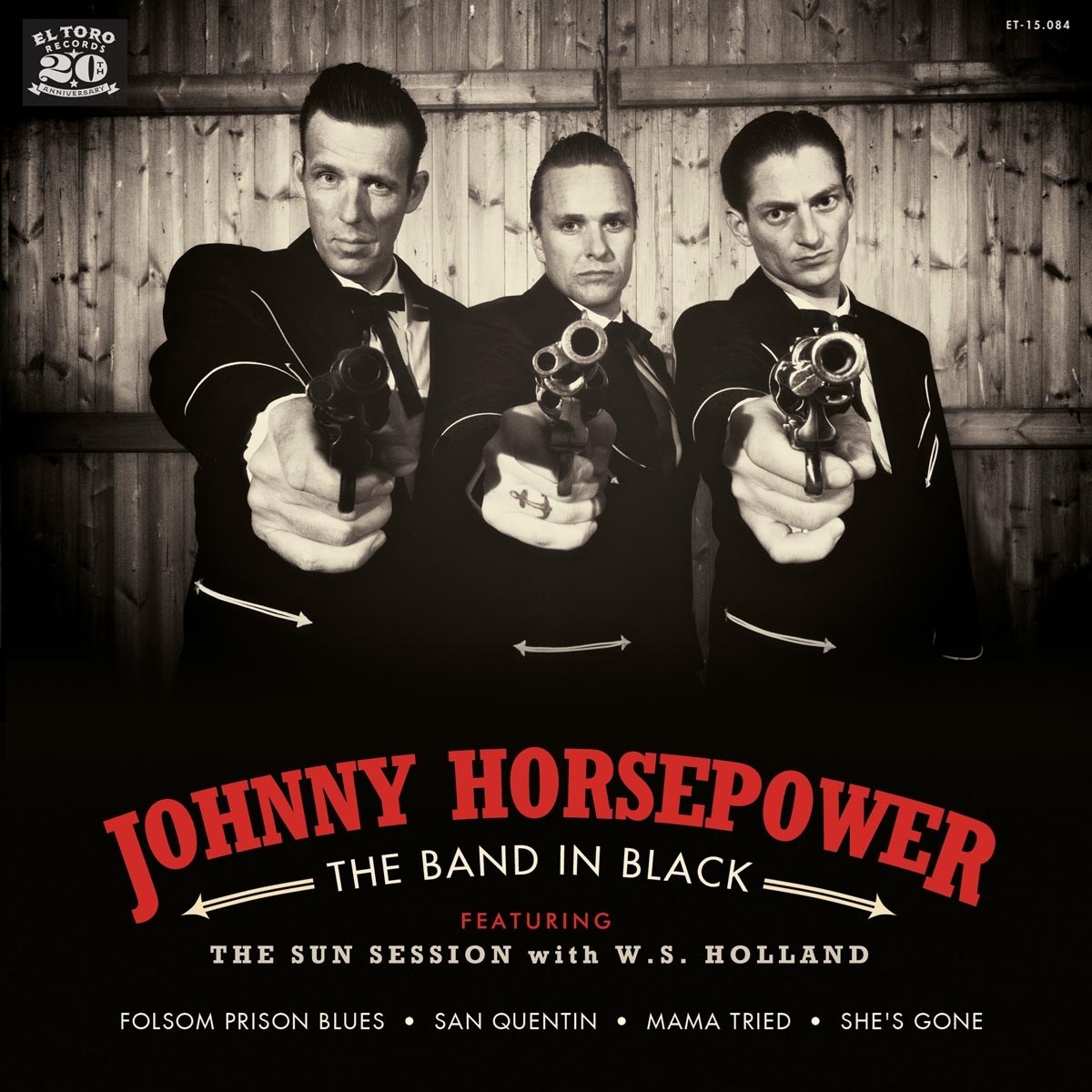 Afbeelding van Johnny Horsepower - The Band In Black (Featuring The Sun Session with W.S. Holland)