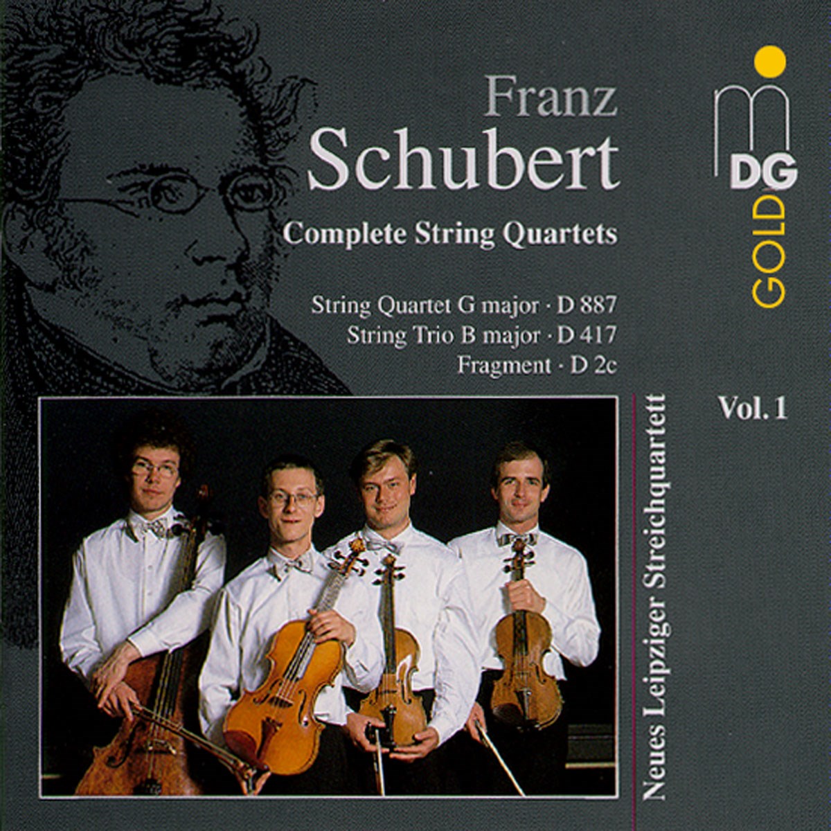 Afbeelding van Leipziger Streichquartett - Schubert: Complete String Quartets (String Quartet G Major | D 887 | String Trio B Major | D 417 | Fragment | D 2c)