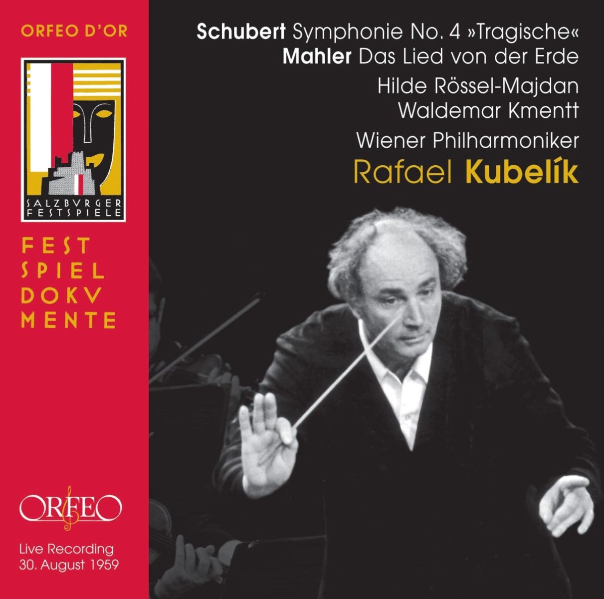 Afbeelding van Wiener Philharmoniker, Rafael Kubelik - Schubert: Symphony No 4 | Mahler: Das Lied Von Der Erde