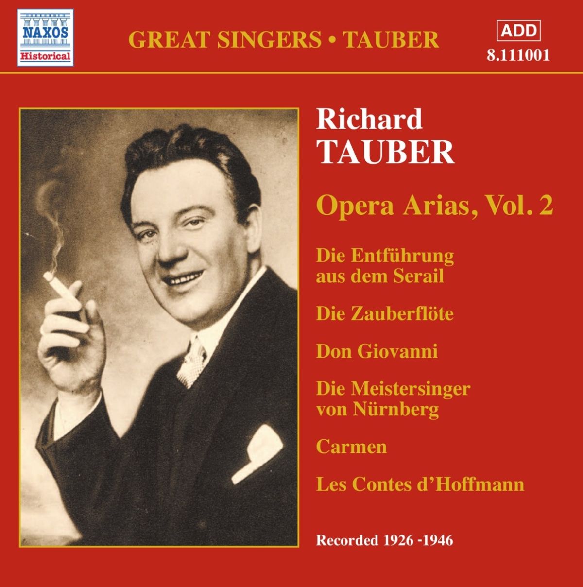 Afbeelding van Richard Tauber - Opera Arias 2