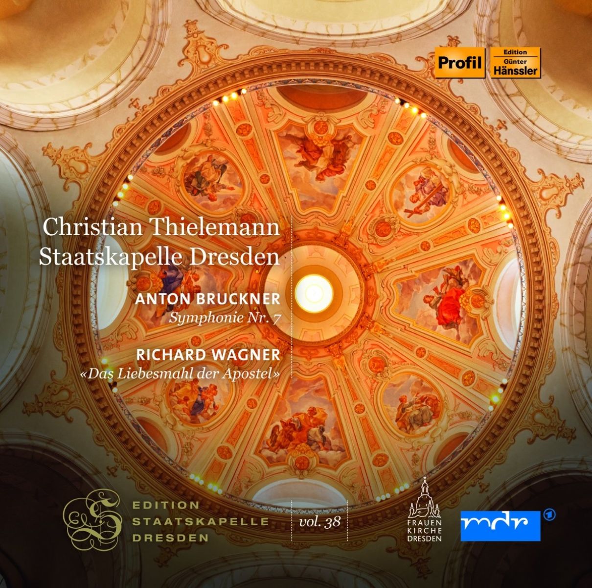 Afbeelding van Staatskapelle Dresden, Christian Thielemann - Bruckner: Symphonie Nr.7 | Wagner: Das Liebesmahl Der Apostel