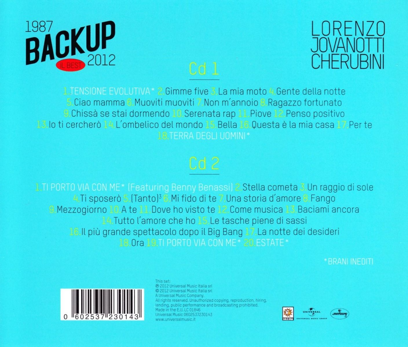Afbeelding van Backup 1987 - 2012 Il Best