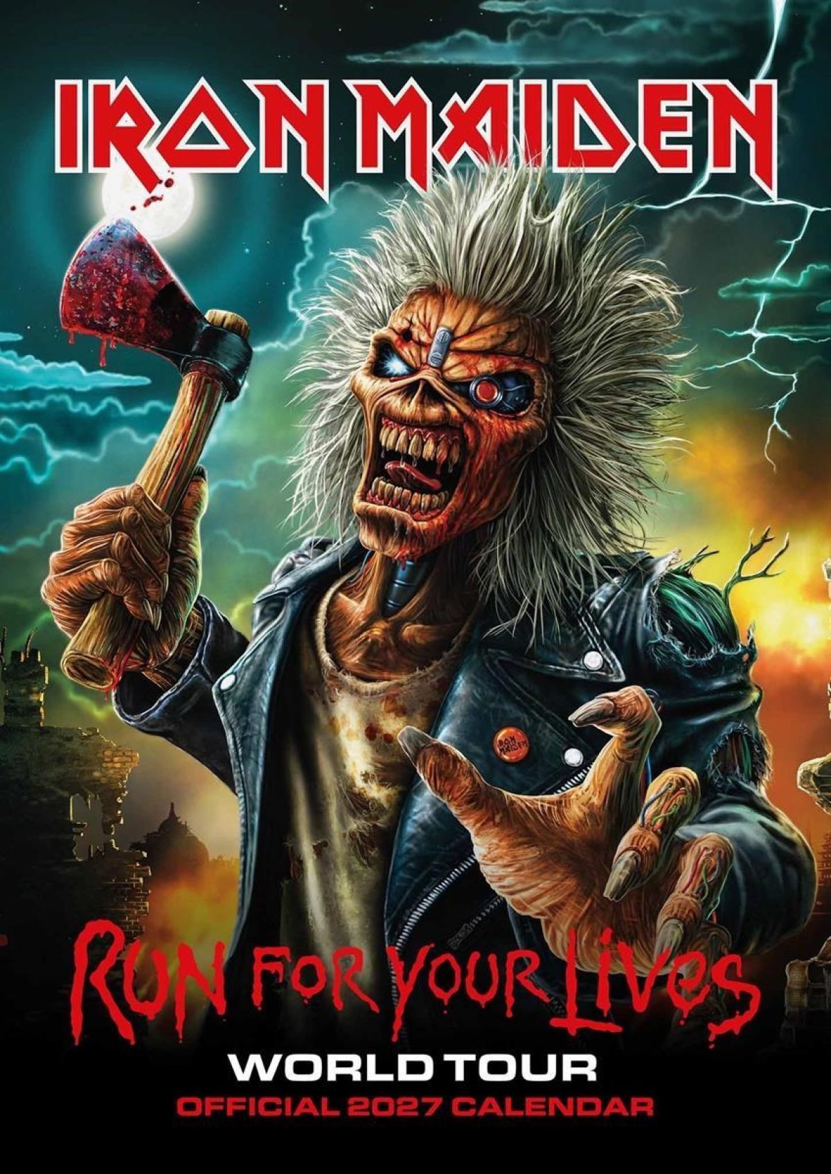Afbeelding van A3 Kalender 2027 - Iron Maiden