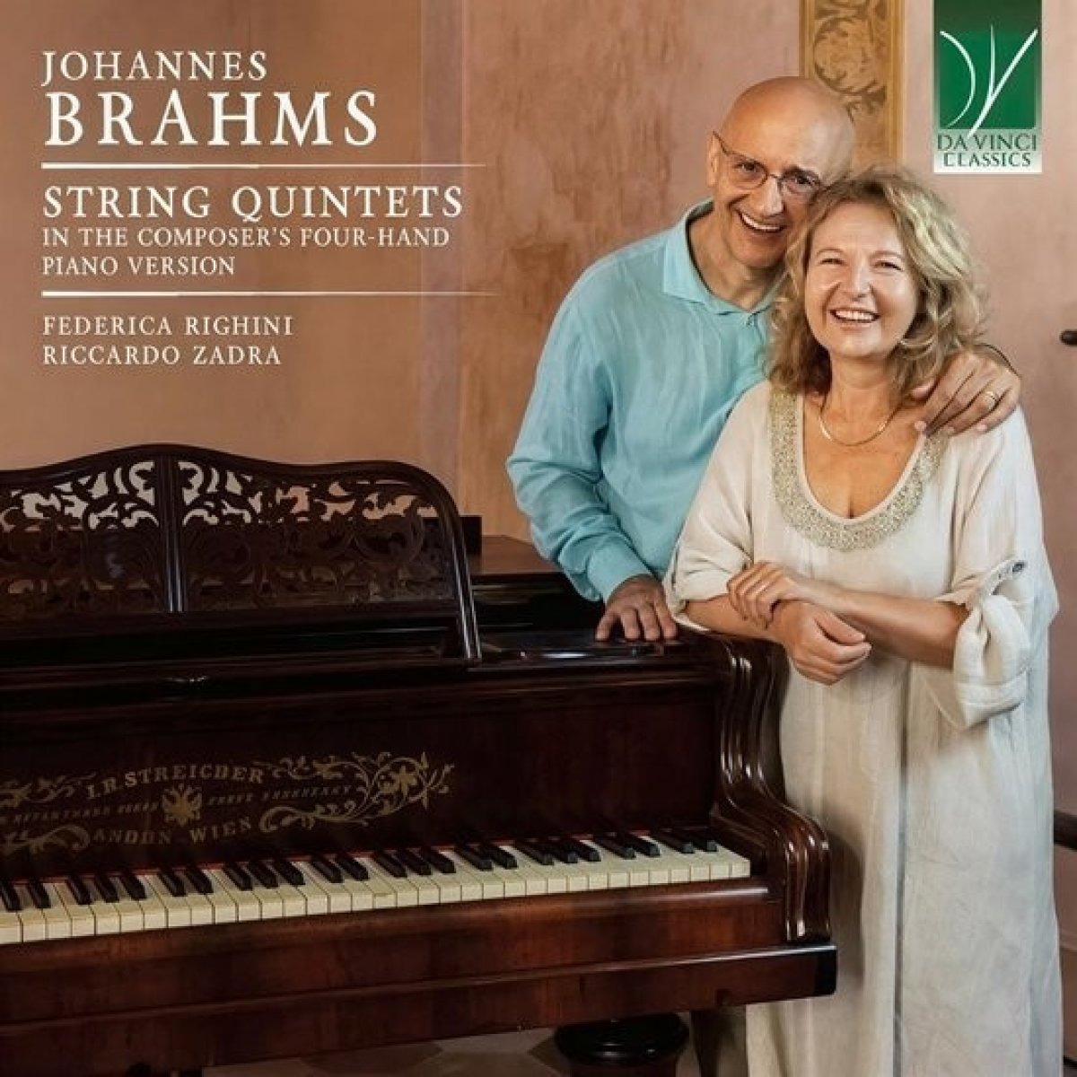Afbeelding van Federica Righini & Riccardo Zadra - Brahms: String Quintets In The Composer's Four-Hand Piabo Version