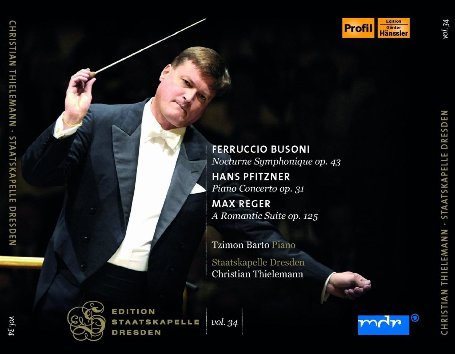 Afbeelding van Tzimon Barto, Staatskapelle Dresden, Christian Thielemann - Nocturne Symphonique Op. 43 | Piano Concerto Op. 31 | A Romantic Suite Op. 125