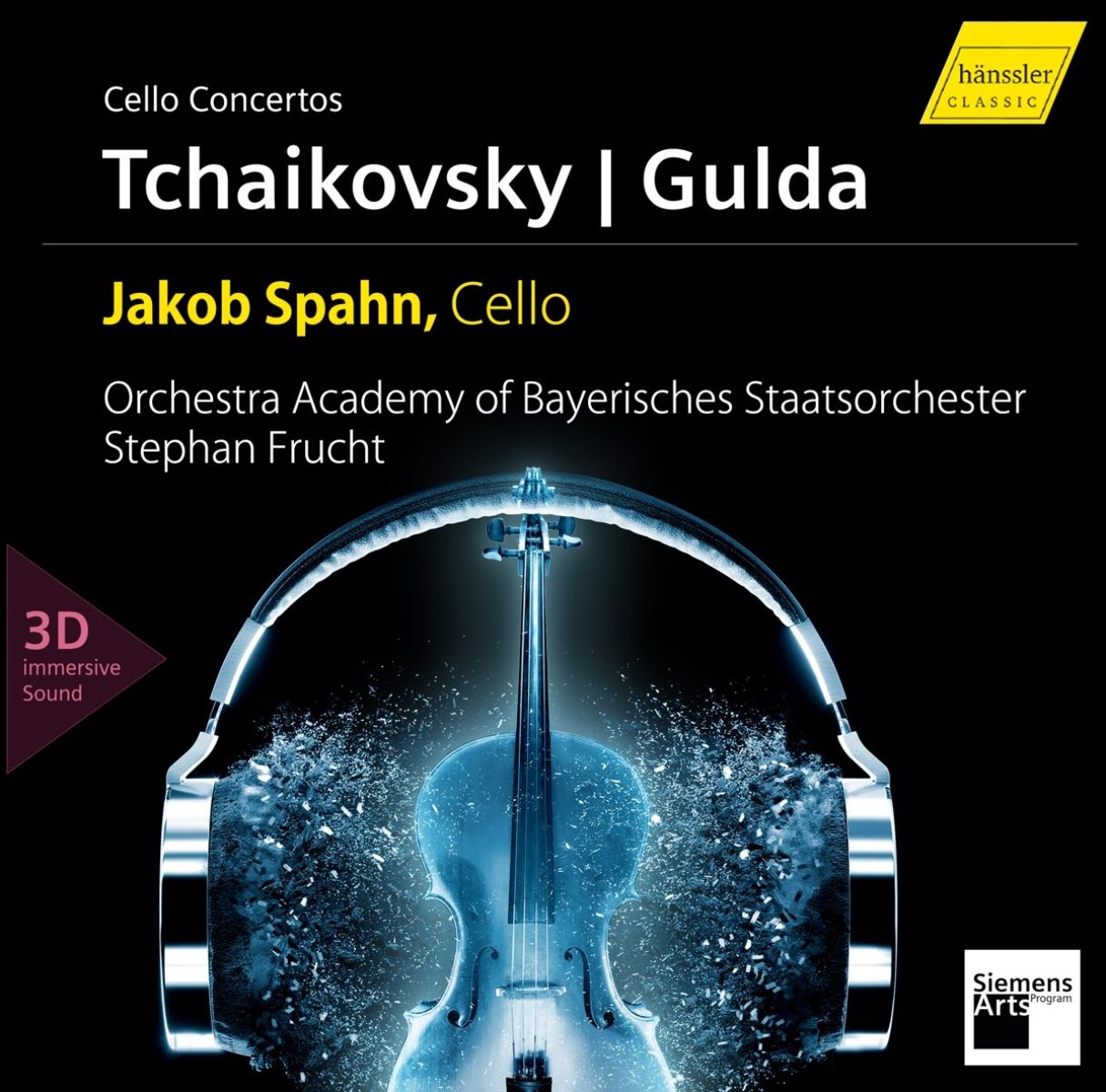 Afbeelding van Jacob Spahn, Orchestra Academy Of Bayerisches Staatsorchester, Stephan Frucht - Gulda | Tchaikovsky: Cello Concertos