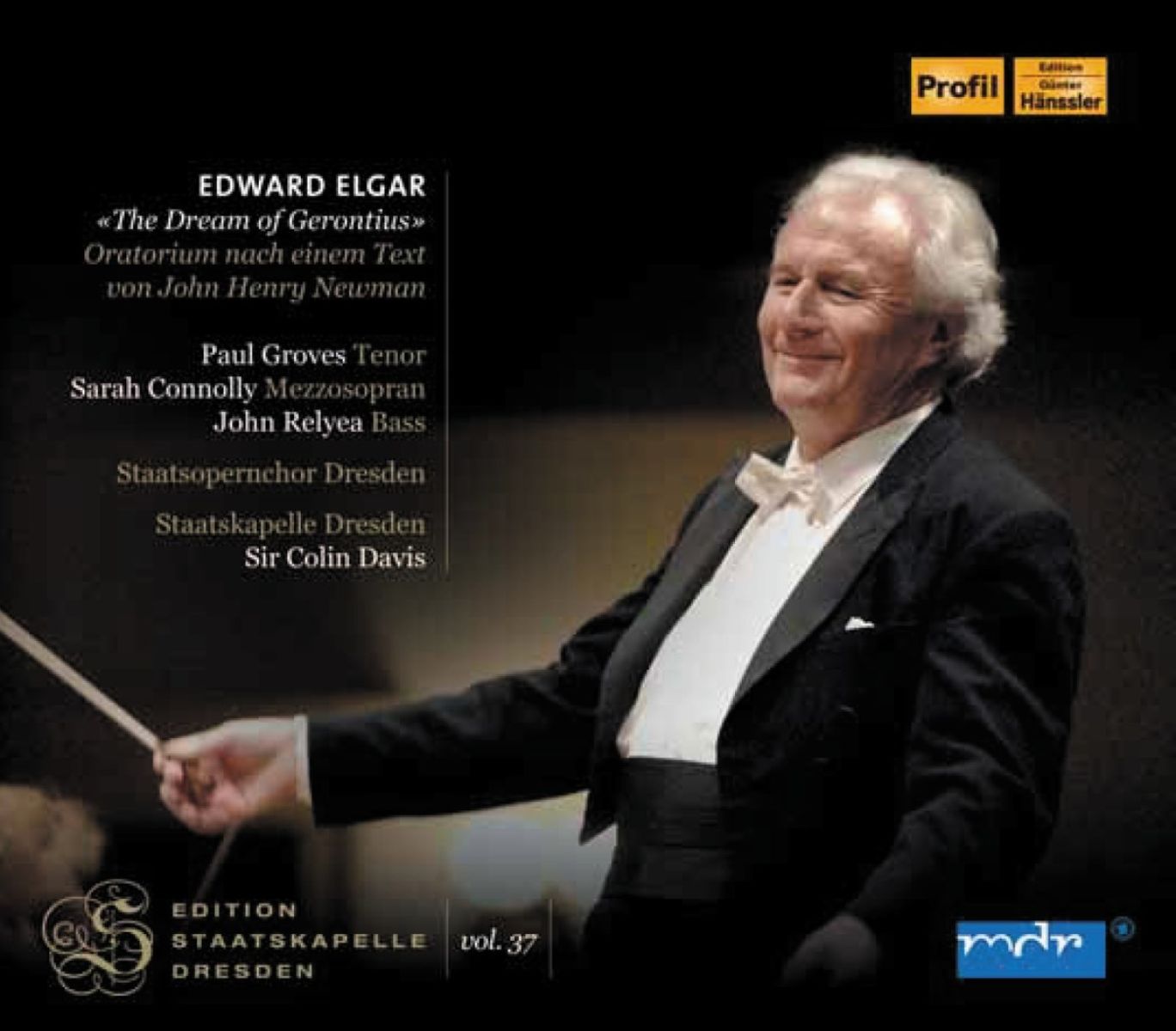 Afbeelding van Conolly & Relyea & Staatskapelle Dresden, Sir Colin Davis - Staatskapelle Dresden Vol. 37; Elgar: Der Traum De