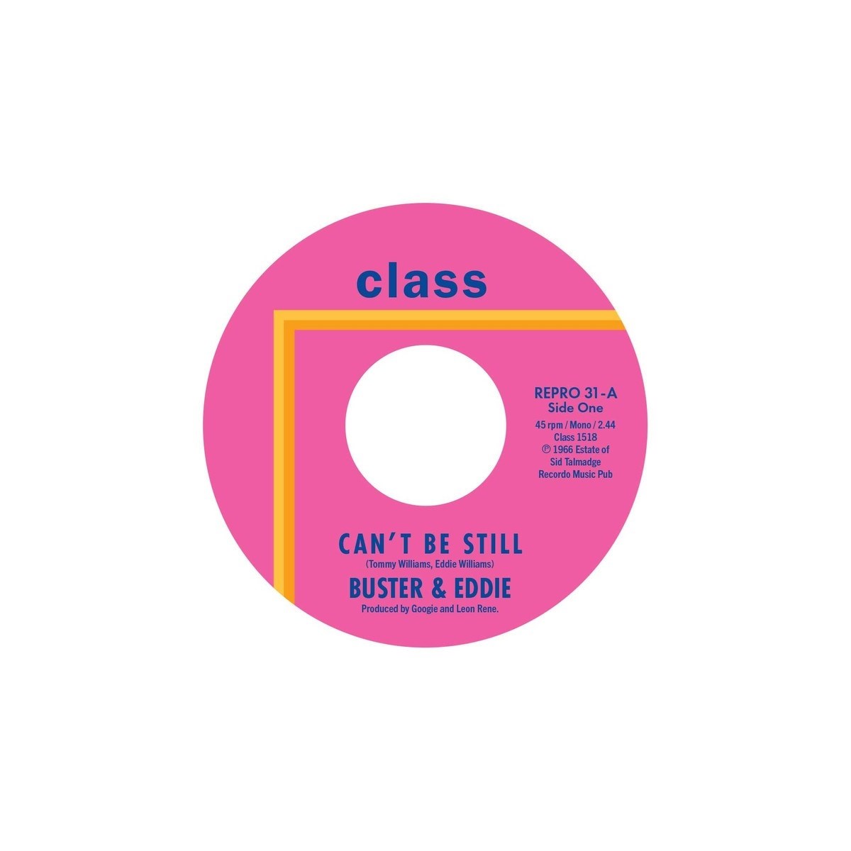 Afbeelding van Buster & Eddie - Can't Be Still / There I Was