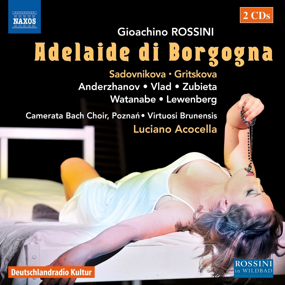 Afbeelding van Ekaterina Sadovnikova, Margarita Gritskova, Baurzhan Anderzhanov, Camerata Bach Choir Poznan, Virtuosi Brunensis, Luciano Acocella - Rossini: Adelaide Di Borgogna