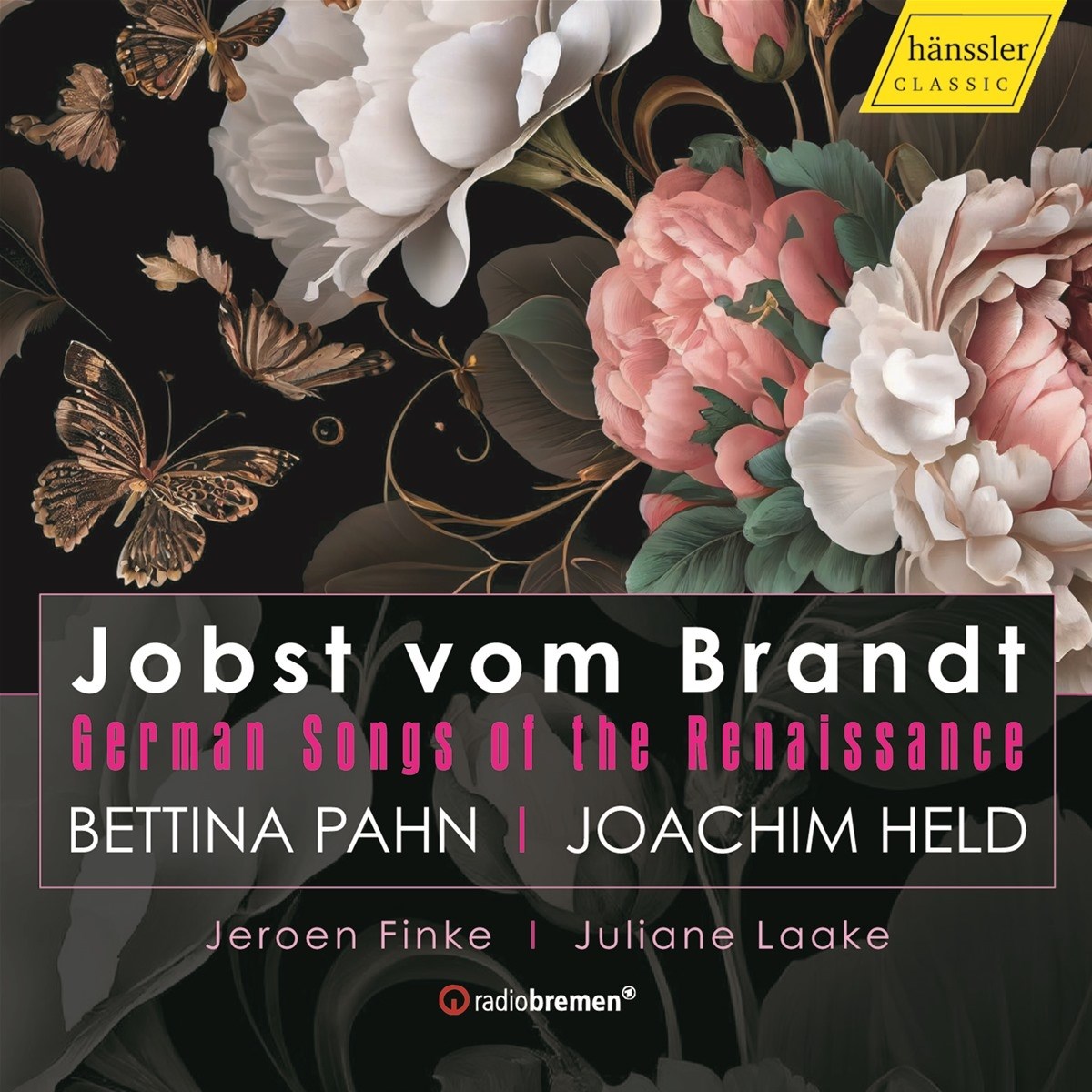 Afbeelding van Jeroen Finke, Bettina Pahn, Juliane Laake, Joachim Held - Brandt: German Songs of the Renaissance