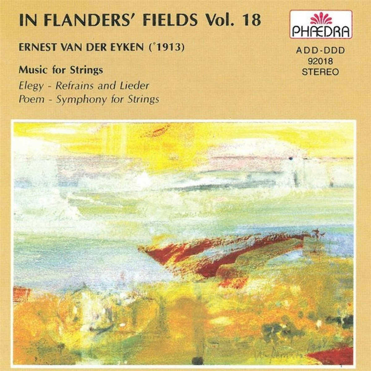 Ernest Van Der Eyken & BRTN Philharmonic Orchestra - In Flanders' Fields 18: Music For Strings