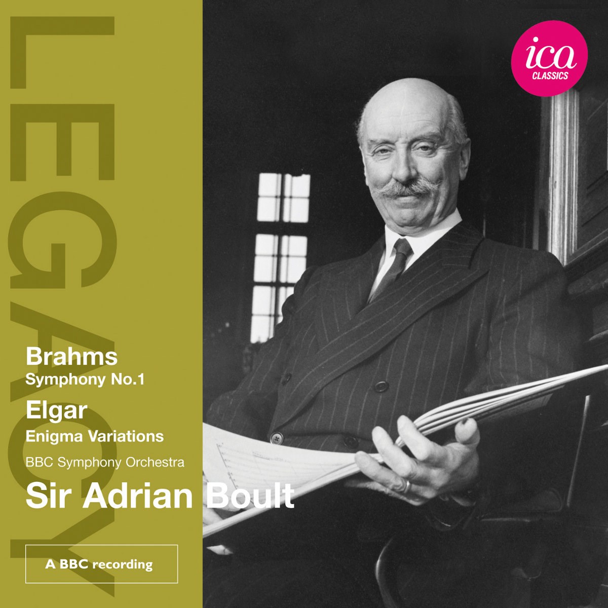Afbeelding van BBC Symphony Orchestra, Sir Adrian Boult - Brahms: Symphony No.1 | Algar: Enigma Variations
