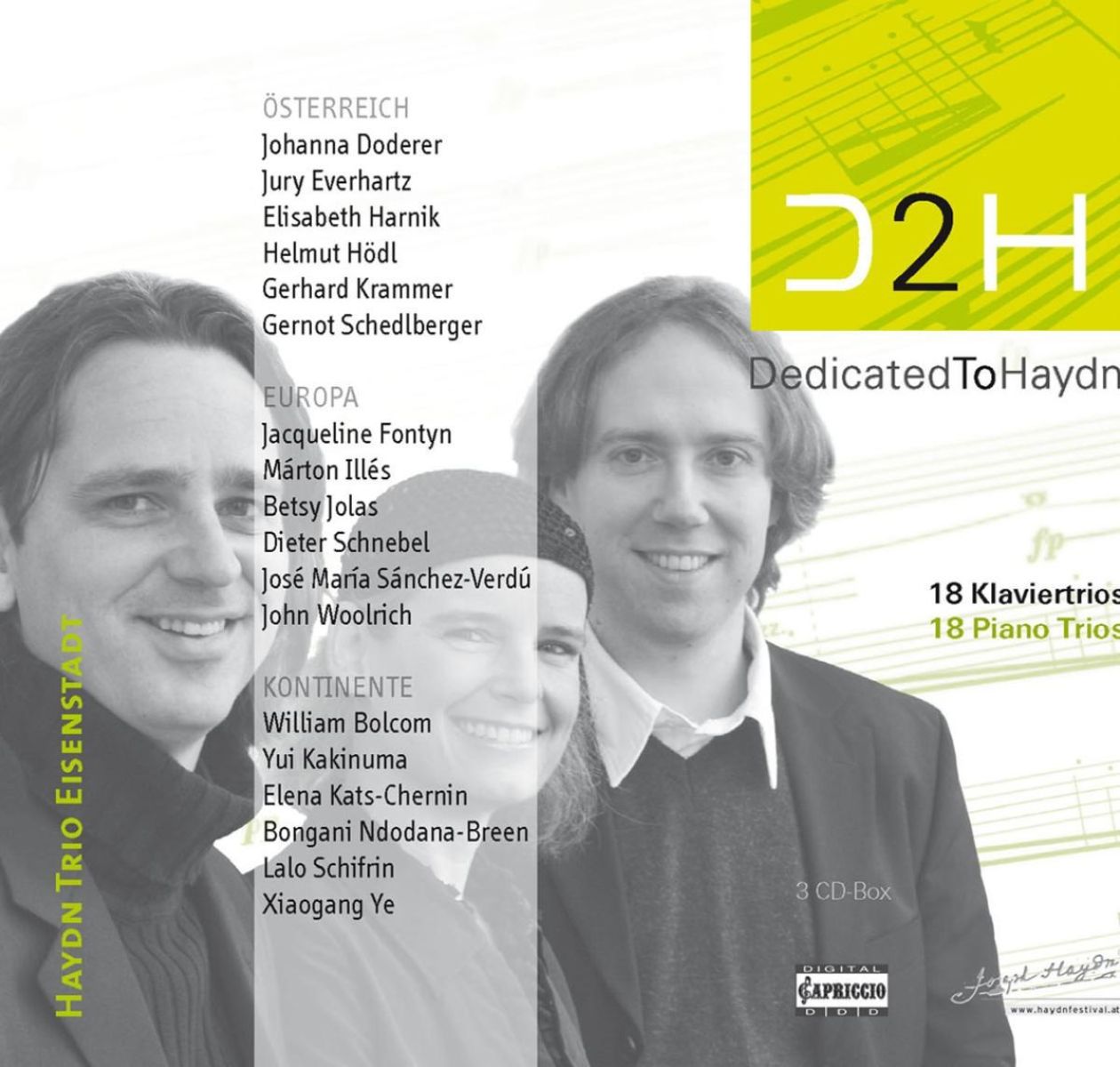 Afbeelding van Haydn Trio Eisenstadt - D2H - DedicatedToHaydn