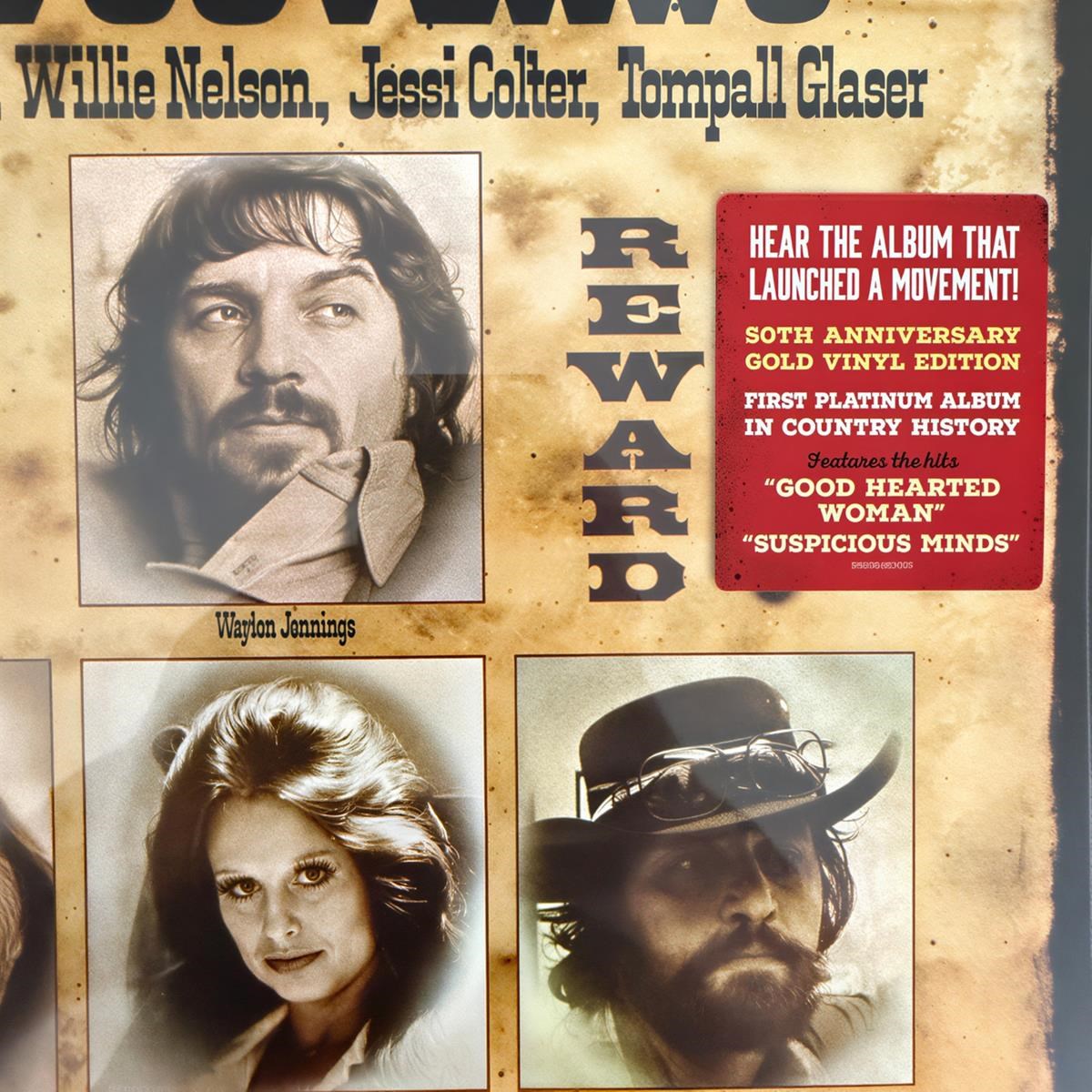 Afbeelding van Waylon Jennings, Willie Nelson, Jessi Colter & Tompall Glaser - Wanted! The Outlaws