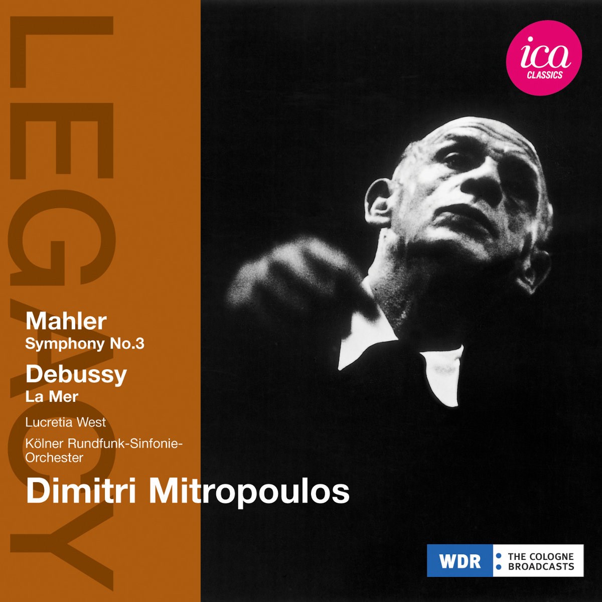 Afbeelding van Lucretia West, Kölner Rundfunk-Sinfonie-Orchester, Dimitri Mitropoulos - Mahler: Symphony No.3 | Debussy: La Mer