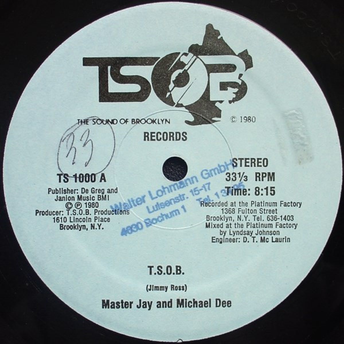 Afbeelding van Master Jay & Michael Dee - T.S.O.B.