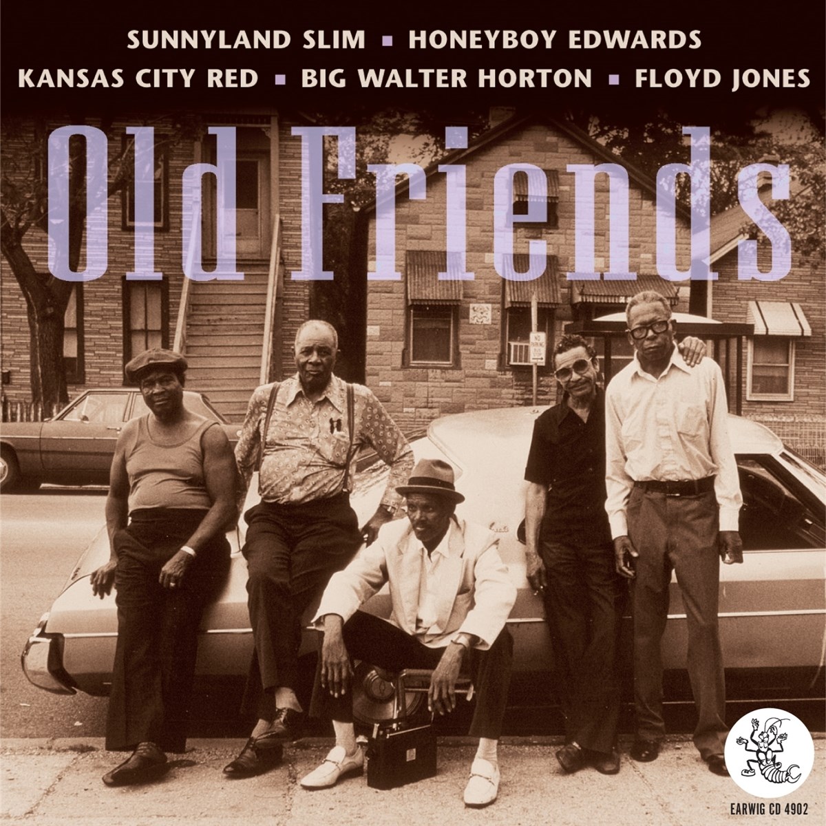 Afbeelding van David "Honeyboy" Edwards, Sunnyland Slim, Walter Horton, Kansas City Red, Floyd Jones - Old Friends Together For The First Time