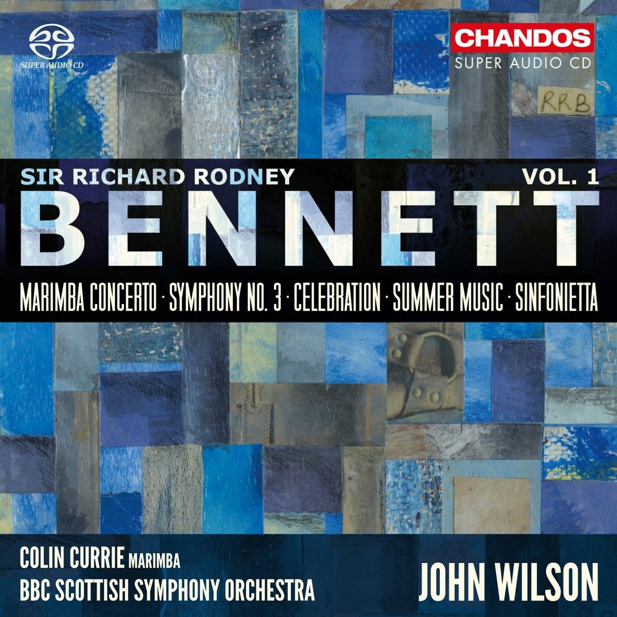 Afbeelding van Colin Currie, BBC Scottish Symphony Orchestra, John Wilson - Bennett: Marimba Concerto Symphony No.3 Cele