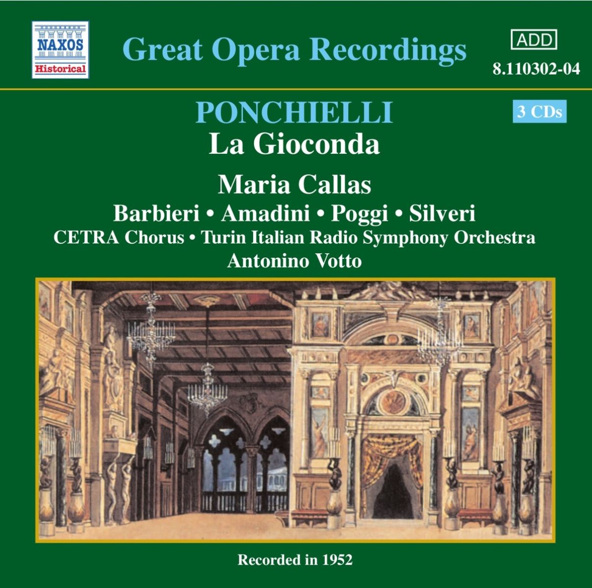 Afbeelding van Maria Callas, CETRA Chorus, Turin Italian Radio Symphony Orchestra, Antonino Votto - Ponchielli: La Gioconda