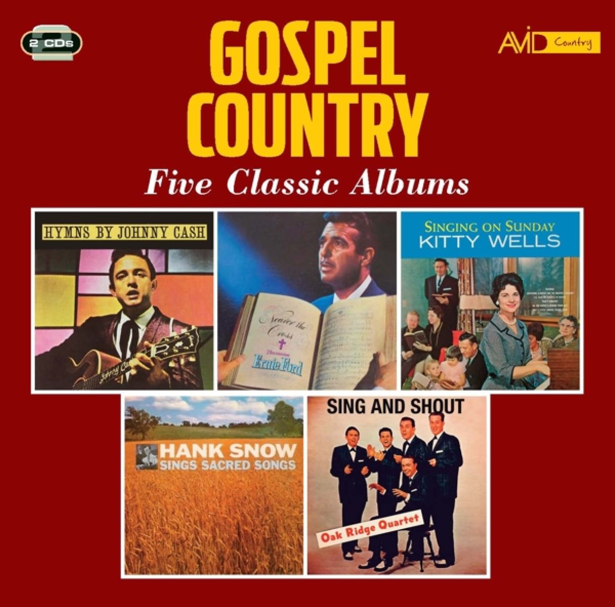Afbeelding van Various Artists - Country Gospel - Five Classic Albums