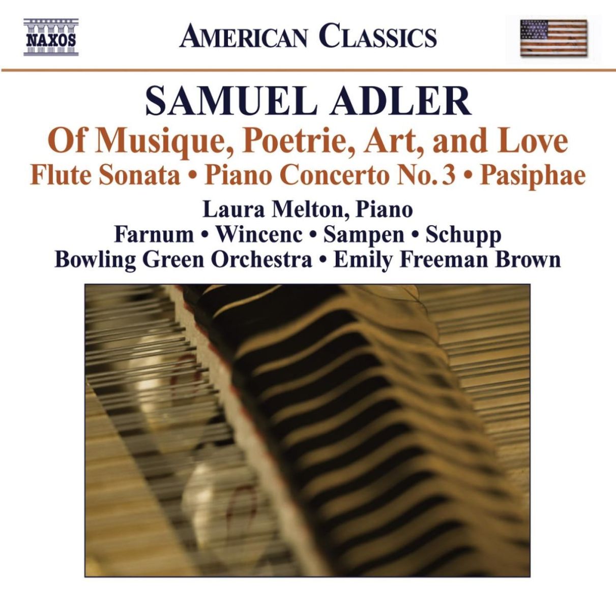 Afbeelding van Laura Melton, Bowling Green Orchestra, Emily Freeman Brown - Adler: Of Music, Poetry, Art, and Love