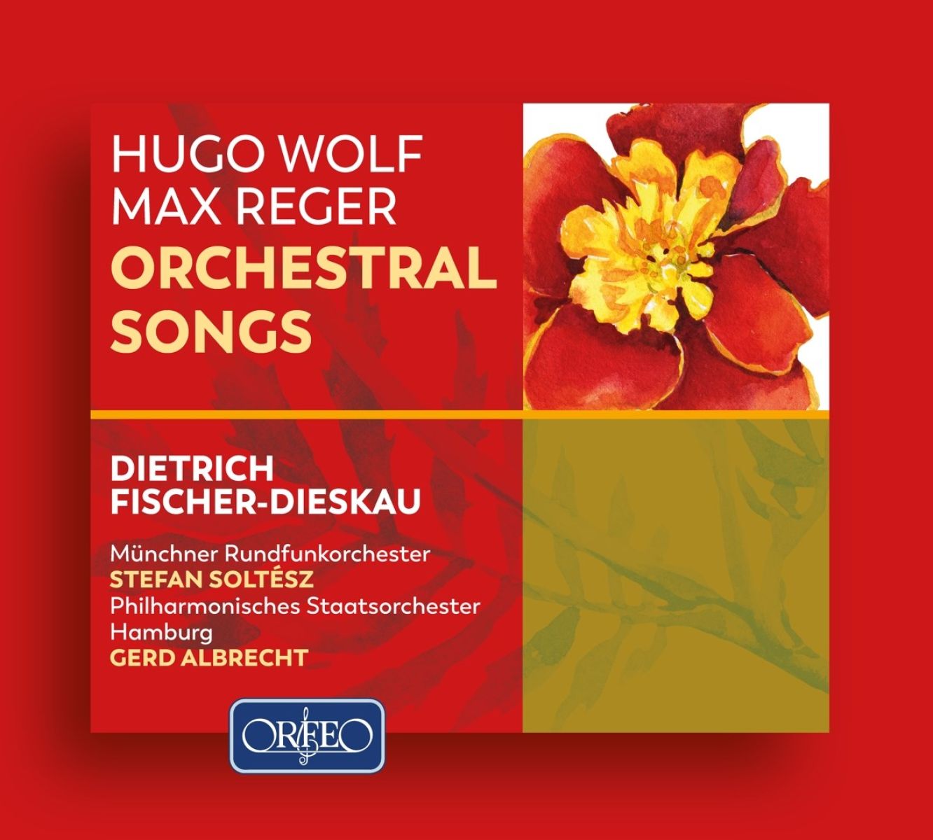 Afbeelding van Dietrich Fischer-Dieskau & Münchner Rundfunkorchester, Stefan Soltész - Wolf | Reger: Orchestral Songs