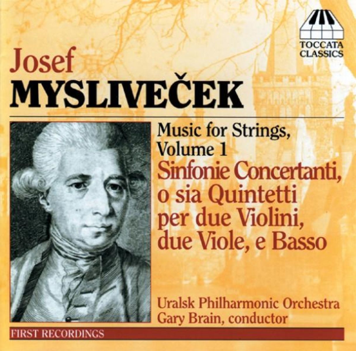 Afbeelding van Gary Brain, Uralsk Philharmonic Orchestra - Myslivecek: Music For Strings, Volume One