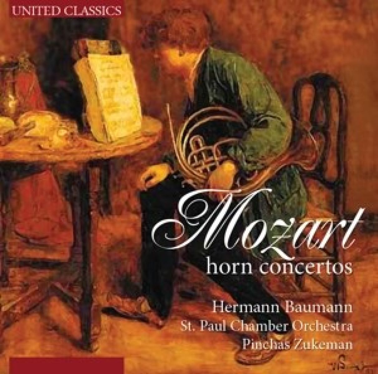 Afbeelding van Hermann Baumann, St. Paul Chamber Orchestra - Mozart: Horn Concertos