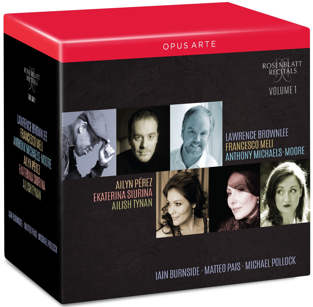 Afbeelding van Lawrence Brownlee, Francesco Meli, Anthony Michaels-Moore, Ailyn Pérez, Ekaterina Siurina, Ailish Tynan, Iain Burnside, Matteo Pais, Michael Pollock - Rosenblatt Recitals Volume 1