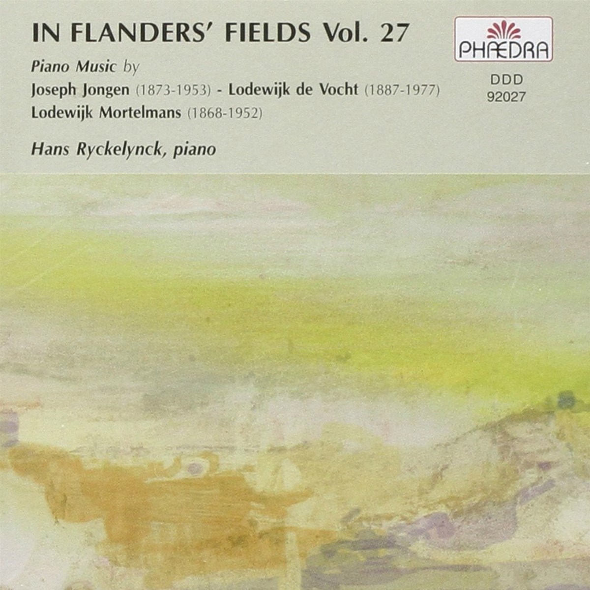 Joseph Jongen & Lodewijk De Vocht & Lodewijk Mortelma - In Flanders' Fields 27: Piano Music