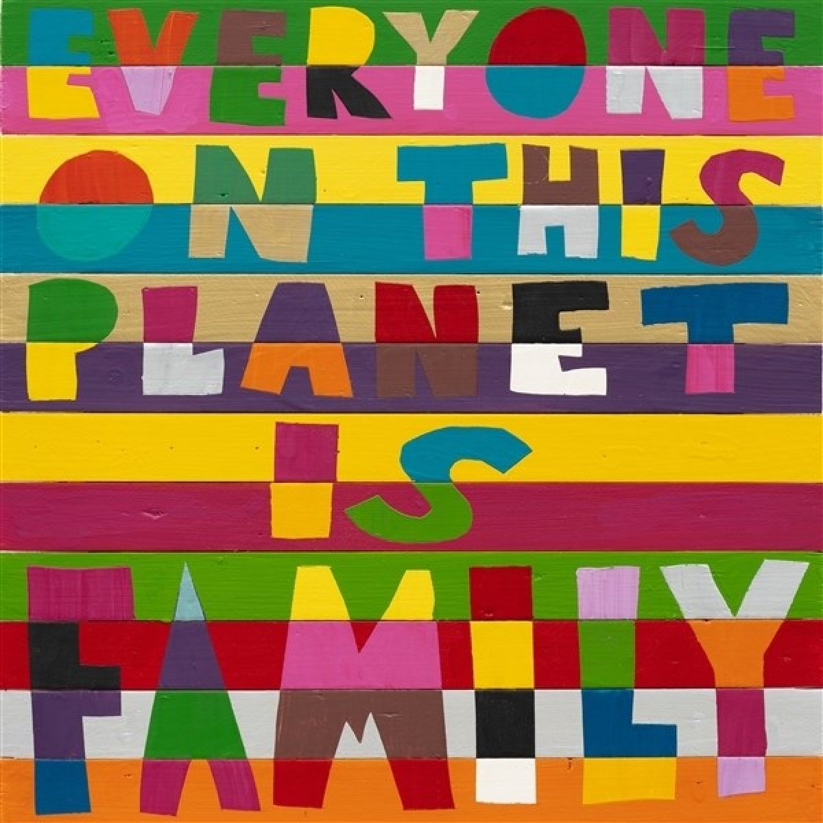Afbeelding van Larry Peace-Love Yes - Everyone On This Planet Is Family