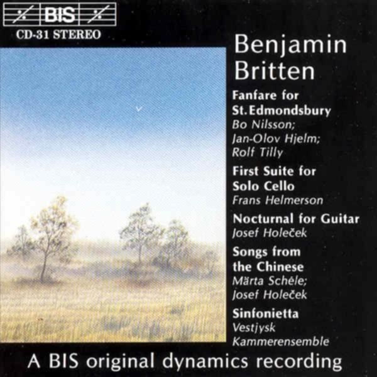 Afbeelding van Bo Nilsson, Jan-Olof Hjelm, Rolf Tilly - Britten: Fanfare For St. Edmondsbury