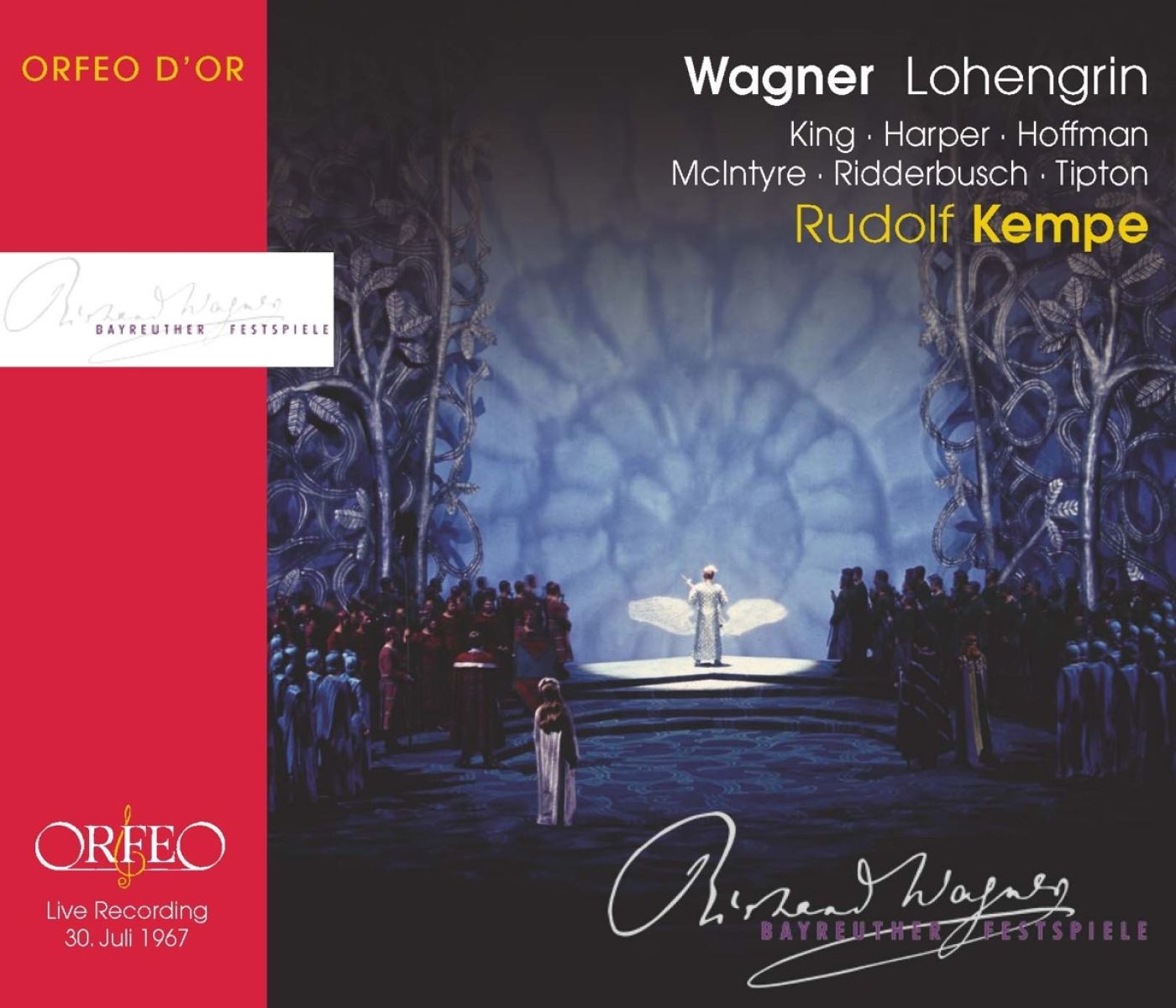 Afbeelding van Rudolf Kempe, James King, Heather Harper, Grace Hoffman, Donald McIntyre, Karl Ridderbusch, Thomas Tipton, Orchester der Bayreuther Festspiele, Chor der Bayreuther Festspiele - Wagner: Lohengrin