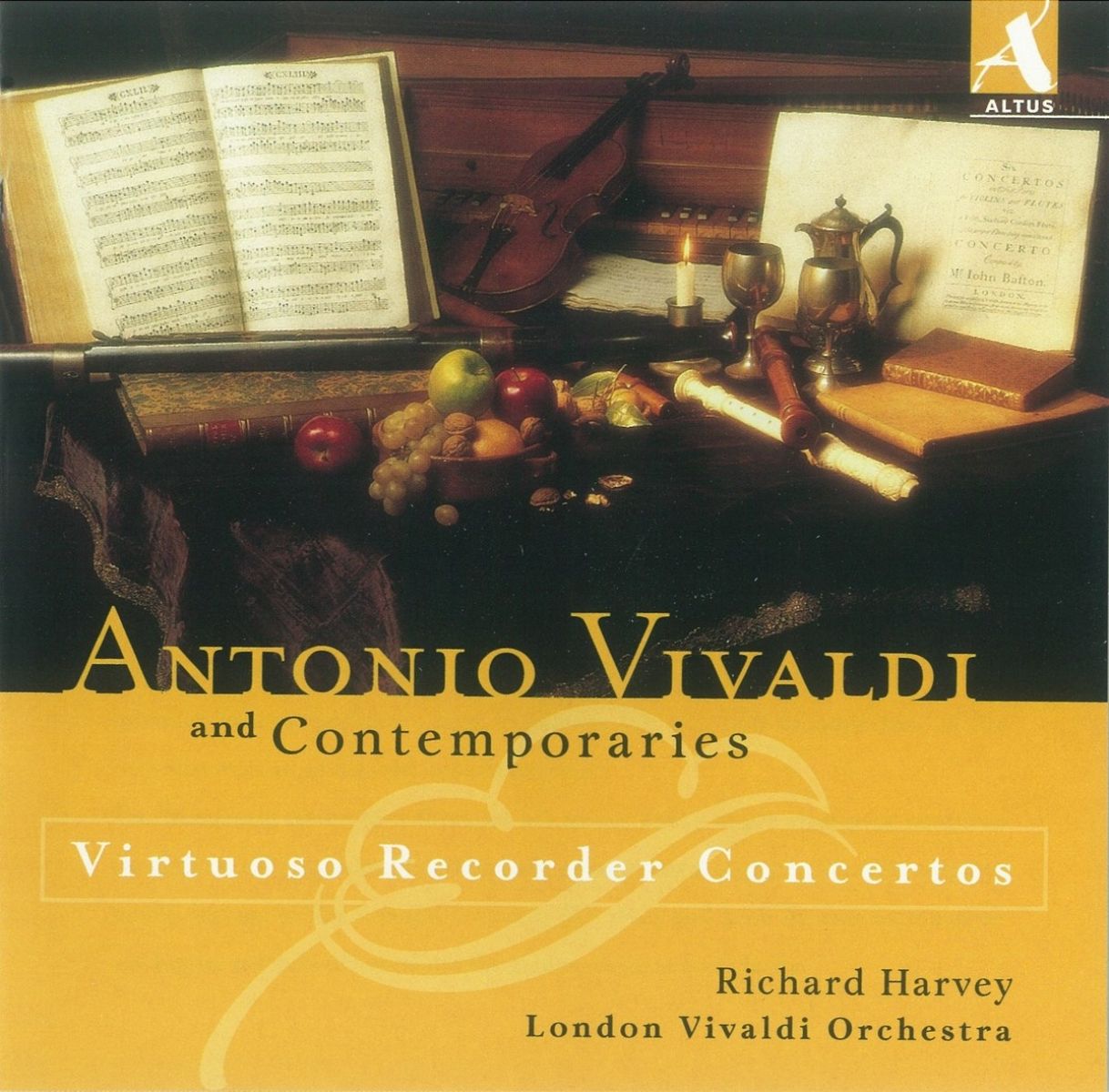 Afbeelding van London Vivaldi Orchestra, Monica Huggett, David Woodcock - Vivaldi: Virtuoso Recorder Concertos
